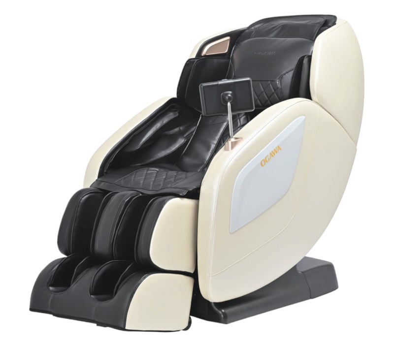 أوجاوا كرسي مساج سونك إكس اوجاوا أسود – كرسي مساج كهربائي كامل للجسم – تقنية الجاذبية الصفرية – نظام SL للظهر – مساج حراري ووسائد هوائية – شاشة لمس وسماعات بلوتوث - Image 1